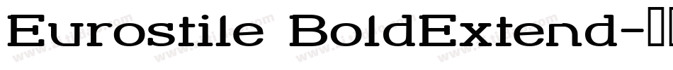 Eurostile BoldExtend字体转换
